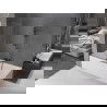 Mexen Velar Duschabtrennung für die Badewanne, 2-flügelig, 140 x 150 cm, transparent, gebürstetes Gun Gray - 896-140-000-01-66