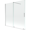 Mexen Velar parawan nawannowy 2-skrzydłowy rozsuwany 160 x 150 cm, transparent, chrom - 896-160-000-01-01