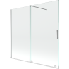 Mexen Velar Duschabtrennung 2-flügelig verschiebbar 170 x 150 cm, transparent, chrom - 896-170-000-01-01
