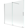 Mexen Velar mampara de bañera de 2 hojas corredera 170 x 150 cm, transparente, cromo - 896-170-000-01-01