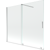 Mexen Velar parawan nawannowy 2-skrzydłowy rozsuwany 180 x 150 cm, transparent, chrom - 896-180-000-01-01