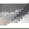 Mexen Velar badwand, 2-delig schuifbaar 150 x 150 cm, transparant, wit - 896-150-000-01-20