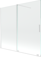Mexen Velar paroi de baignoire 2 volets coulissants 170 x 150 cm, transparent, blanc - 896-170-000-01-20
