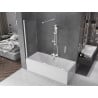 Mexen Velar klizna za kada s dva krila koja se razvlači 170 x 150 cm, prozirna, bijela - 896-170-000-01-20