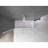 Mexen Velar 2-panel sliding bathtub screen 170 x 150 cm, transparent, white - 896-170-000-01-20