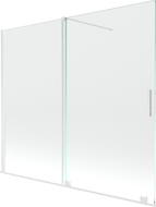 Mexen Velar 2-panel sliding bath screen 180 x 150 cm, transparent, white - 896-180-000-01-20