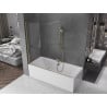 Mexen Velar paravent de baignoire coulissant à 2 volets 170 x 150 cm, transparent, doré - 896-170-000-01-50