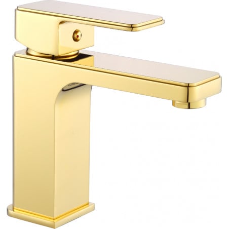 Mexen Cetus washbasin tap, gold - 744300-50