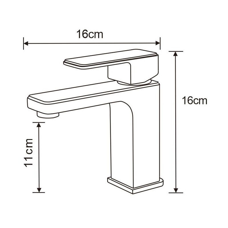 Mexen Cetus washbasin tap, black - 744300-70
