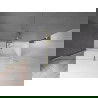 Mexen Velar Duschwand 2-flügelig, verschiebbar 170 x 150 cm, transparent, Gold gebürstet - 896-170-000-01-55