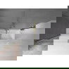 Mexen Velar, 2-flügelige Duschwand, 180 x 150 cm, transparent, gebürstet gold - 896-180-000-01-55