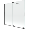 Mexen Velar 2-panel sliding bathtub screen, 170 x 150 cm, transparent, black - 896-170-000-01-70