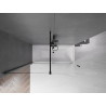 Mexen Velar 2-panel sliding bathtub screen, 170 x 150 cm, transparent, black - 896-170-000-01-70