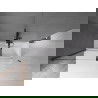 Mexen Velar Badewannenwand, 2-flügelig, verschiebbar, 180 x 150 cm, transparent, schwarz - 896-180-000-01-70