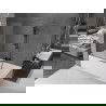 Mexen Velar 2-flügelige ausziehbare Badewannenabtrennung 150 x 150 cm, transparent, gebürstetes Gun Grey - 896-150-000-01-66