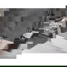 Mexen Velar 2-flügelige ausziehbare Badewannenabtrennung 150 x 150 cm, transparent, gebürstetes Gun Grey - 896-150-000-01-66