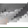 Mexen Velar 2-flügelige ausziehbare Badewannenabtrennung 150 x 150 cm, transparent, gebürstetes Gun Grey - 896-150-000-01-66