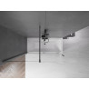 Mexen Velar mampara de bañera de 2 alas deslizantes 160 x 150 cm, transparente, gris arma cepillado - 896-160-000-01-66
