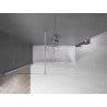 Panneau de baignoire coulissant 2 volets Mexen Velar 150 x 150 cm, transparent, chromé - 896-150-000-01-01
