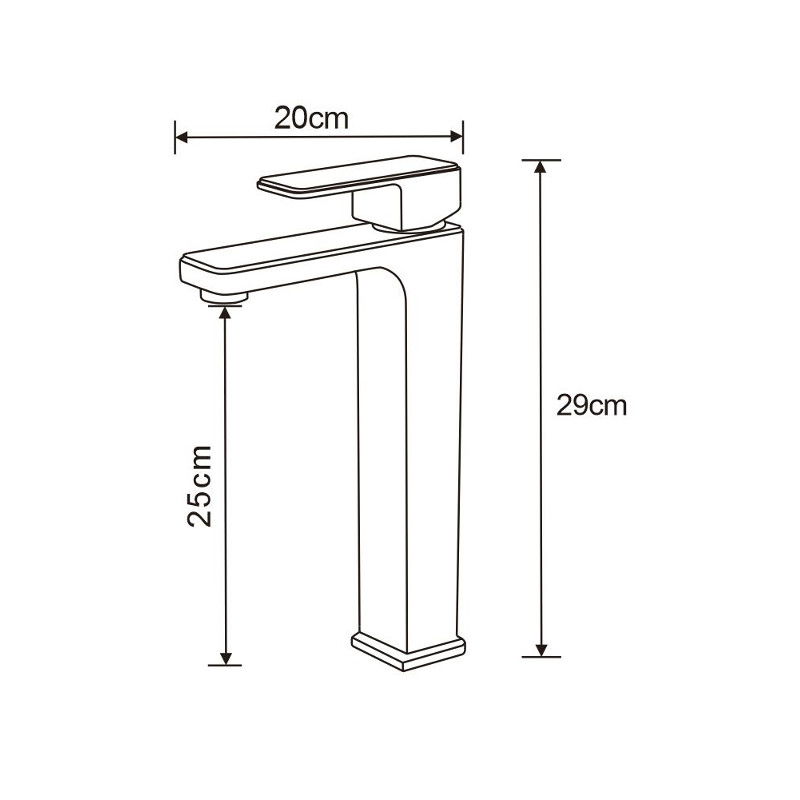 Mexen Cetus robinet de lavabo haut, doré - 744310-50
