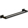 Mexen Asis doppelter Handtuchhalter, schwarz - 7017625-70