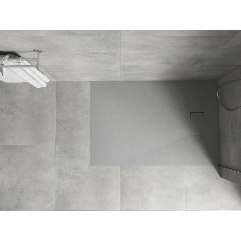 Mexen Hugo ristkülikukujuline dušialus SMC 130 x 80 cm, hall - 42618013