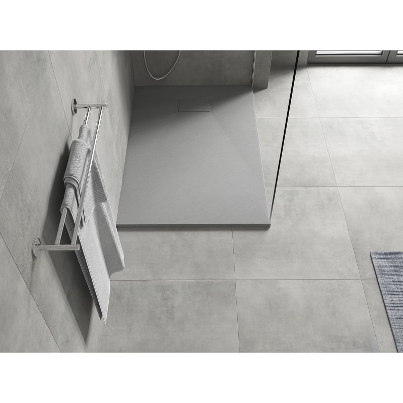 Mexen Hugo rechteckige SMC Duschwanne 130 x 80 cm, grau - 42618013