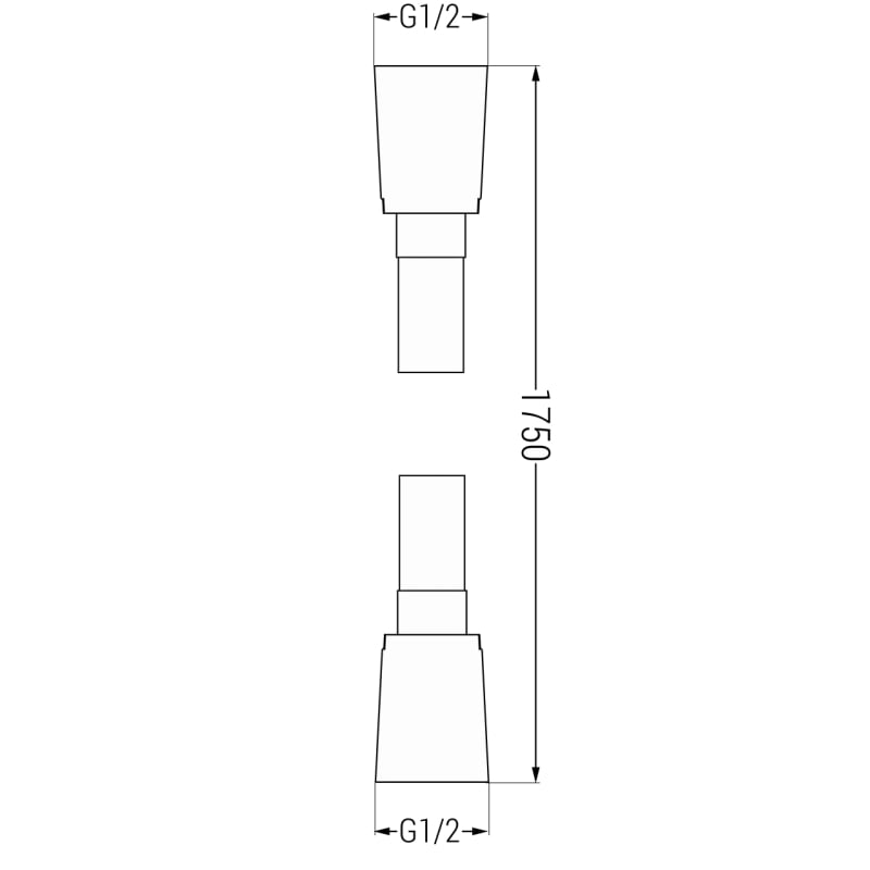 Mexen dušivoolik 175 cm, must - 79475-70