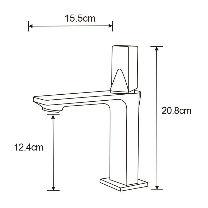 Mexen Crux Waschbeckenarmatur, golden - 744400-50
