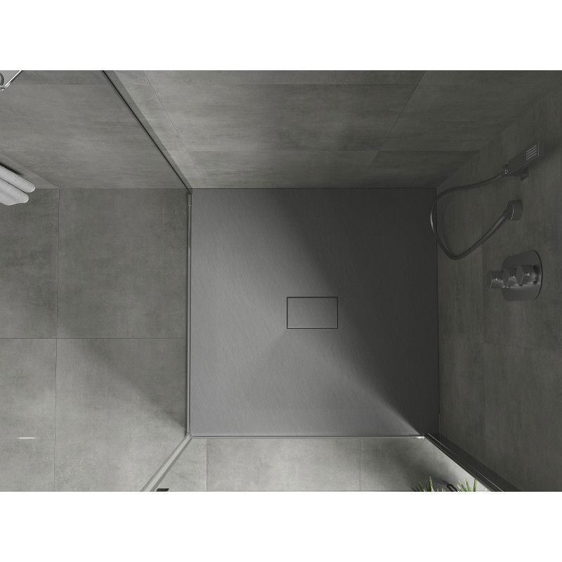 Mexen Hugo base de duche quadrada SMC 100 x 100 cm, cinza - 42611010