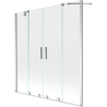 Mexen Velar Duo 2-Panel Sliding Bathtub Screen 150 x 150 cm, Transparent, Chrome - 896-150-000-02-01