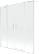 Mexen Velar Kaheosaline vanniekraan Duo, 150 x 150 cm, läbipaistev, valge - 896-150-000-02-20