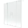 Mexen Velar Duo 2-panel sliding bath screen 160 x 150 cm, transparent, white - 896-160-000-02-20