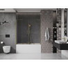 Mexen Velar Duo bathtub screen 2-panel sliding 150 x 150 cm, transparent, gold - 896-150-000-02-50