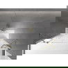 Mexen Velar Duo Badewannenabtrennung 2-flügelig, verschiebbar 150 x 150 cm, transparent, gold - 896-150-000-02-50