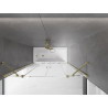 Mexen Velar Duo bathtub screen 2-panel sliding 150 x 150 cm, transparent, gold - 896-150-000-02-50