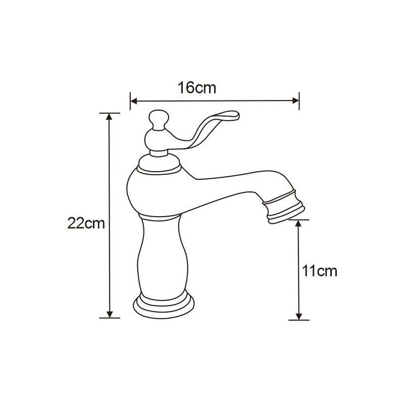 Mexen Vela rubinetto per lavabo, dorato - 744500-50