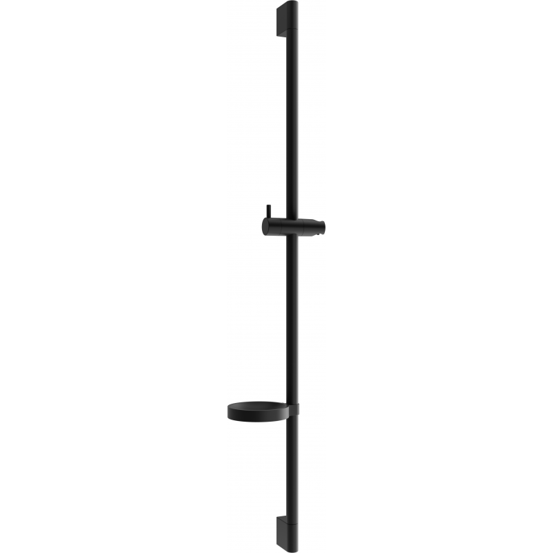 Mexen DS 90 cm Shower Rail with Soap Dish, Black - 79383-70