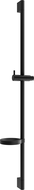 Mexen DS shower rod with soap dish 90 cm, black - 79383-70