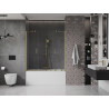 Mexen Velar Duo 2-Panel Sliding Bathtub Screen 150 x 150 cm, Transparent, Brushed Gold - 896-150-000-02-55
