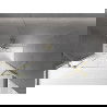 Mexen Velar Duo Badewannenfaltwand 2-flügelig verschiebbar 150 x 150 cm, transparent, gold gebürstet - 896-150-000-02-55