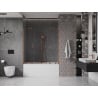 Mexen Velar Duo pare-baignoire 2 vantaux coulissants 160 x 150 cm, transparent, cuivre brossé - 896-160-000-02-65