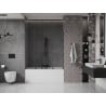 Mexen Velar Duo parawan nawannowy 2-skrzydłowy rozsuwany 160 x 150 cm, transparent, czarny - 896-160-000-02-70