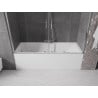 Mexen Velar Duo Zweiflügelige Duschabtrennung, verschiebbar 180 x 150 cm, transparent, Chrom - 896-180-000-02-01