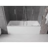 Mexen Velar Duo Zweiflügelige Duschabtrennung, verschiebbar 180 x 150 cm, transparent, Chrom - 896-180-000-02-01