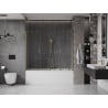 Mexen Velar Duo-Badewannenabtrennung 2-teilig, verschiebbar 200 x 150 cm, transparent, gold - 896-200-000-02-50