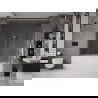 Mexen Velar Duo Badewannenfaltwand 2-flügelig, verschiebbar, 200 x 150 cm, transparent, gold - 896-200-000-02-50