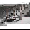 Mexen Velar Duo Badewannenabtrennung, 2-flügelig, verschiebbar, 200 x 150 cm, transparent, Roségold - 896-200-000-02-60