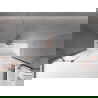 Mexen Velar Duo Badewannenabtrennung, 2-flügelig, verschiebbar, 200 x 150 cm, transparent, Roségold - 896-200-000-02-60