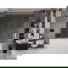 Mexen Velar Duo Badewannenabtrennung, 2-flügelig, verschiebbar, 170 x 150 cm, transparent, gebürsteter Kupfer - 896-170-000-02-?